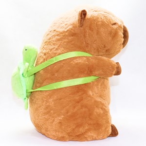 عروسک پولیشی اورجینال کاپی بارا 36 سانتی با کیف لاکپشت_عروسک